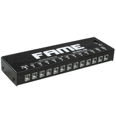 Fame DC10x2, USB Multinetzteil, 12 Anschlüsse, für Effektgeräte, inkl. Zubehör