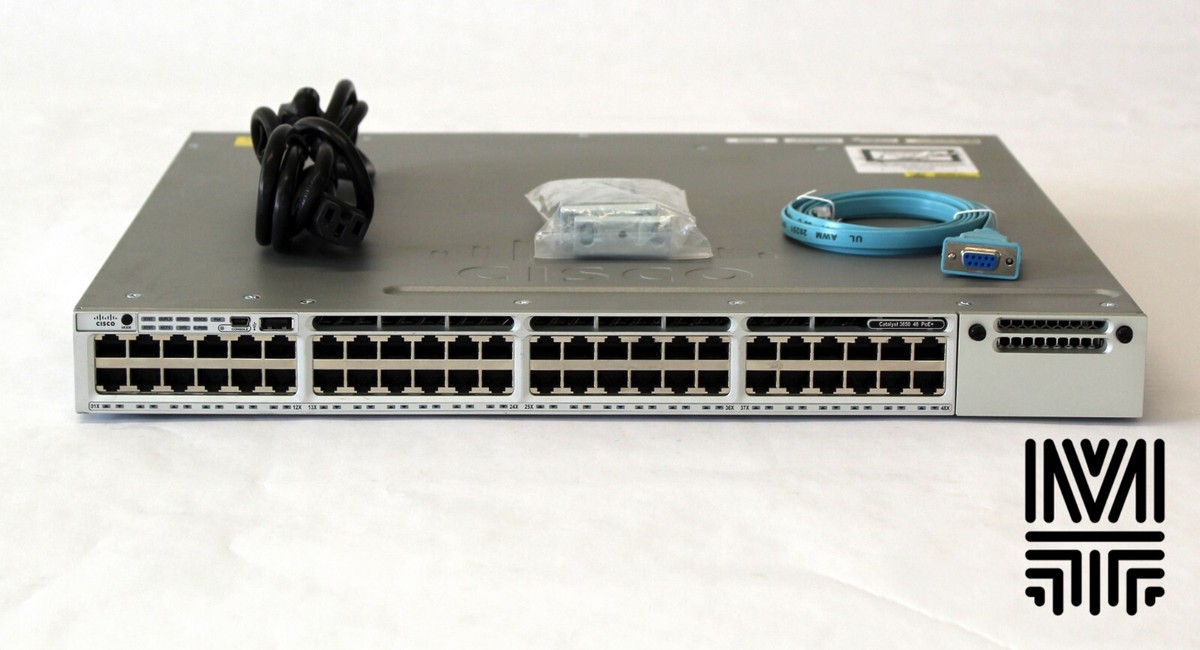 Cisco WS-C3850-48F-L 3850 Switch 48-Port 1GE RJ-45 PoE 1x 1100WAC 