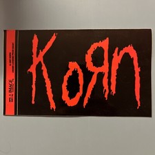 KORN STICKER NEW 1997 VINTAGE OOP RARE COLLECTIBLE