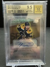 2021-22 Upper Deck Credentials Taylor Hall Main Stage Signatures Auto BGS 9.5