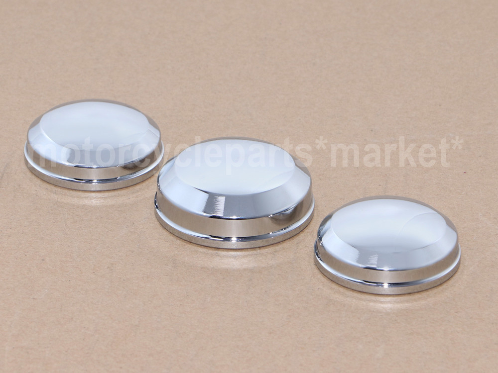 Motorcycle Chrome Upper Fork Stem Nut Covers for Harley 8617 Sportster