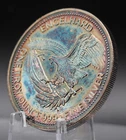 1986 Engelhard American Prospector TONED Eagle 1oz 999 FINE Silver round C5417