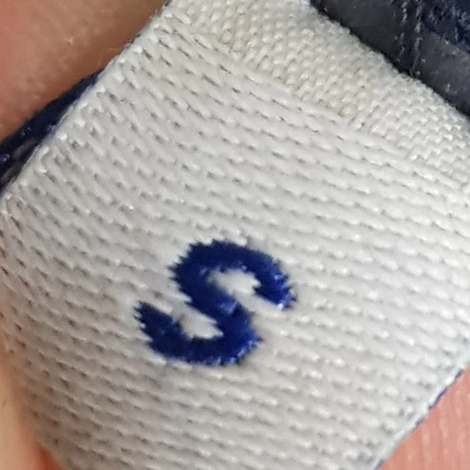 Jersey Jack & Jones Polar Para Hombres S Azul Blanco Logo Crew Pullover Sudadera Foto 4 de 4