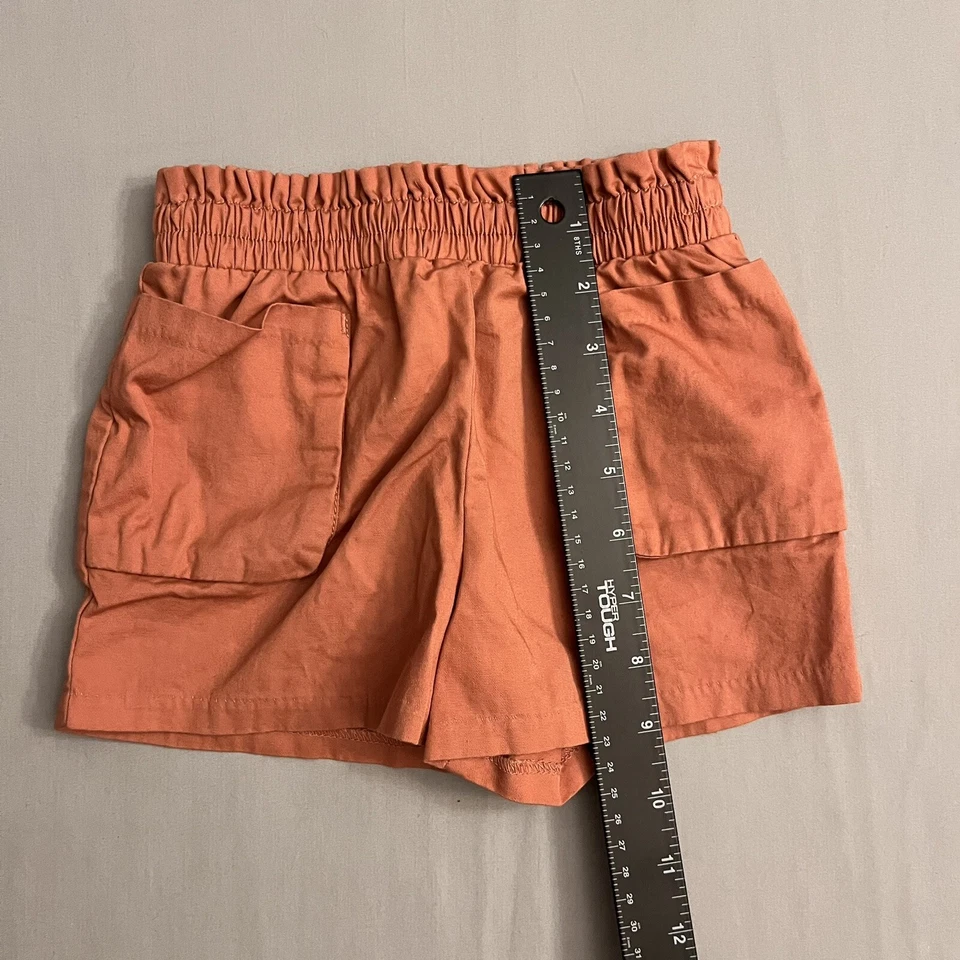 Pantalones Cortos Janie and Jack Niñas 4T Coral Bolsillos Cremallera Lateral Algodón 4 Cintura Elástica 4 T Foto 2 de 4