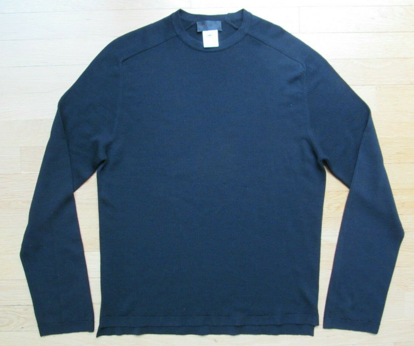 Simultaneous Black 100 Lana Vergine New Wool Men's S… Gem