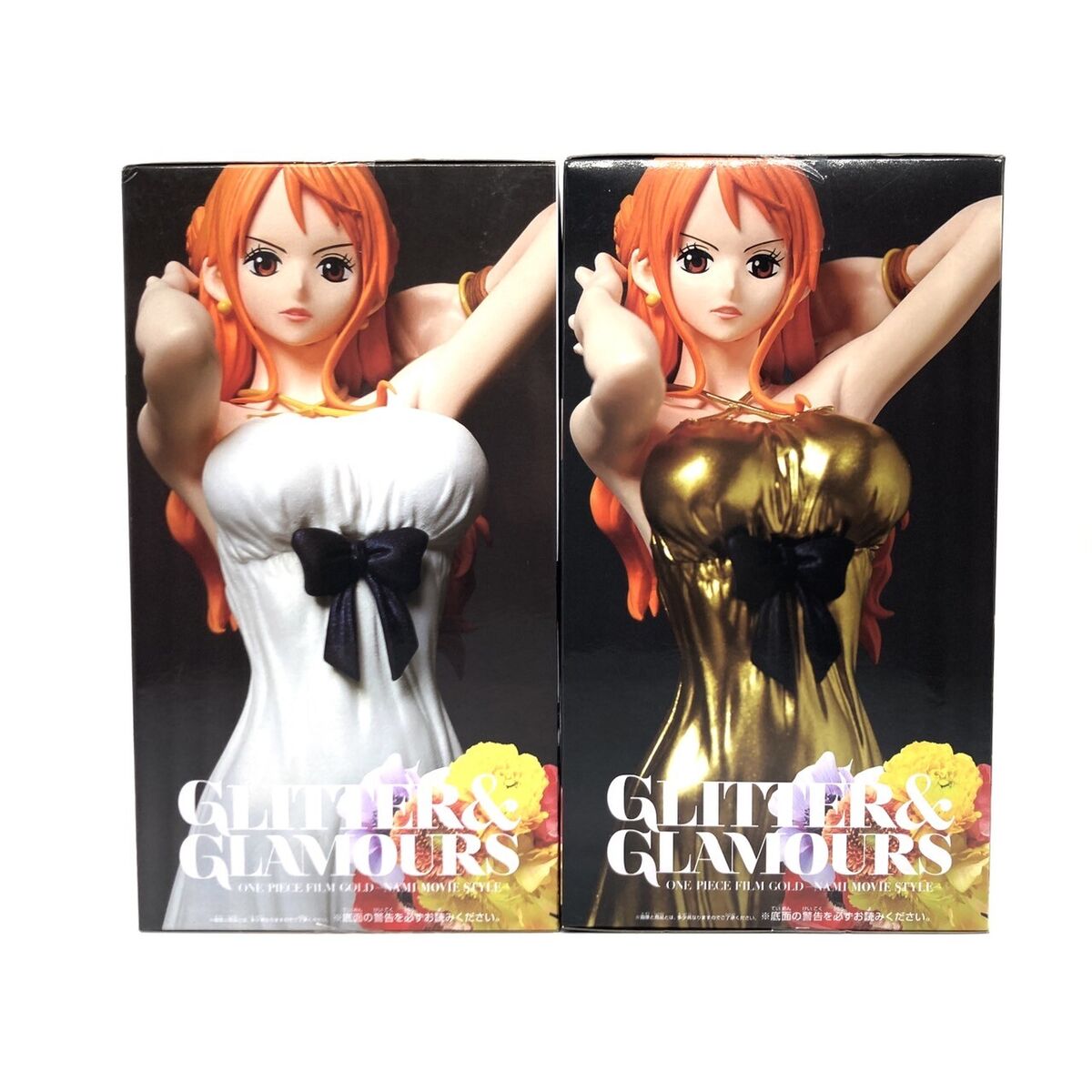 One Piece Film Gold Glitter & Glamours Nami Figure Set of 2 BANPRESTO