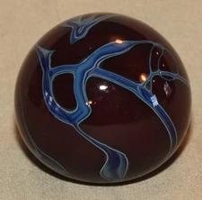 Original 1984 Signed and Dated John Byron Paperweight