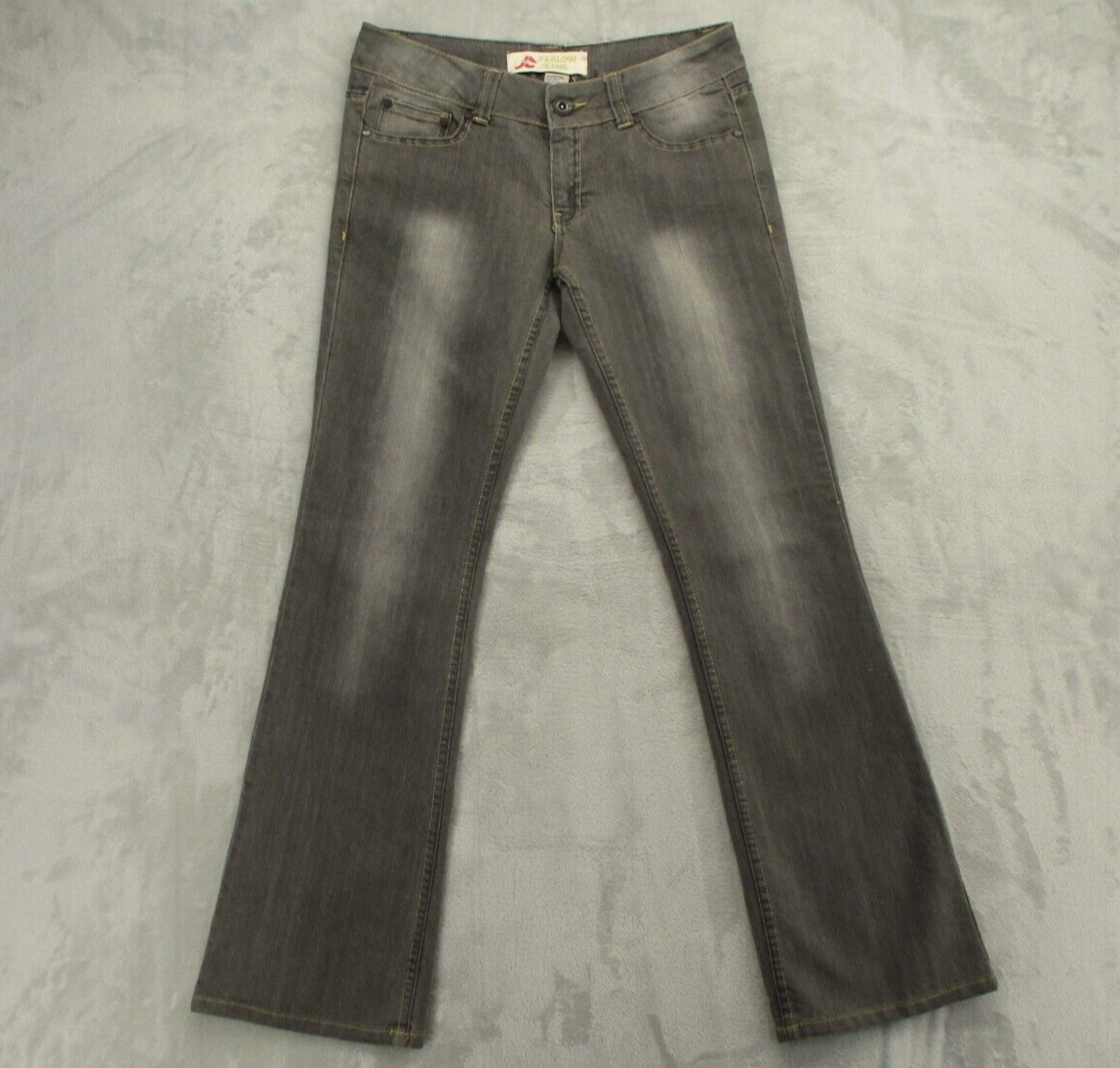 Farlow Jeans Women's 11 Juniors Gray Solid Color Bootcut Cotton