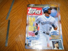 1992 TOPPS MAGAZINE #9 KEN GRIFFEY JR. ON COVER w/UNCUT INSERTS twins WS card
