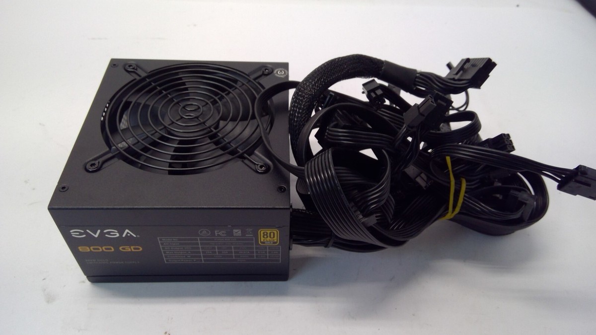 EVGA 800 GD 800W 80 Plus Gold Power Switching Power Supply PSU 100