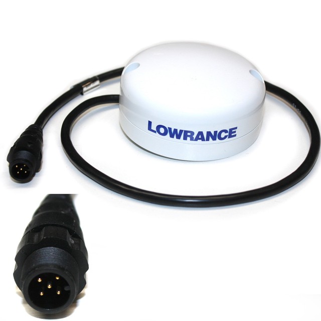 Lowrance Marine GPS Chartplotter Antenna Lgc4000 5 Pin Puck for sale