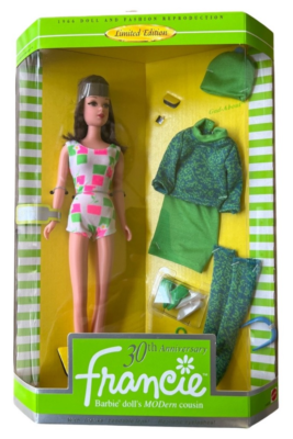 Barbie francie 人形　Limited　Edition Barbie Doll Francie 30th Anniversary NIB Limited Edition Gad About