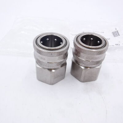 2 Pack Dixon 3/4'' FNPT Quick Connect Coupling 6EF6-B