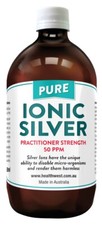 Colloidal/Ionic Silver 50PPM Practitioner strength Anti-Microbial