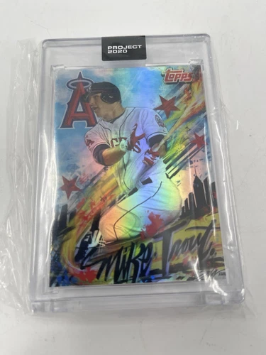 Mike Trout Topps Project 2020 #399 King Saladeen Rainbow Foil Mint