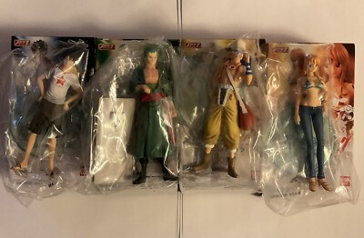 One Piece Super Styling Reunited Pirates Full Set 4 Luffy Zoro Ussop Nami