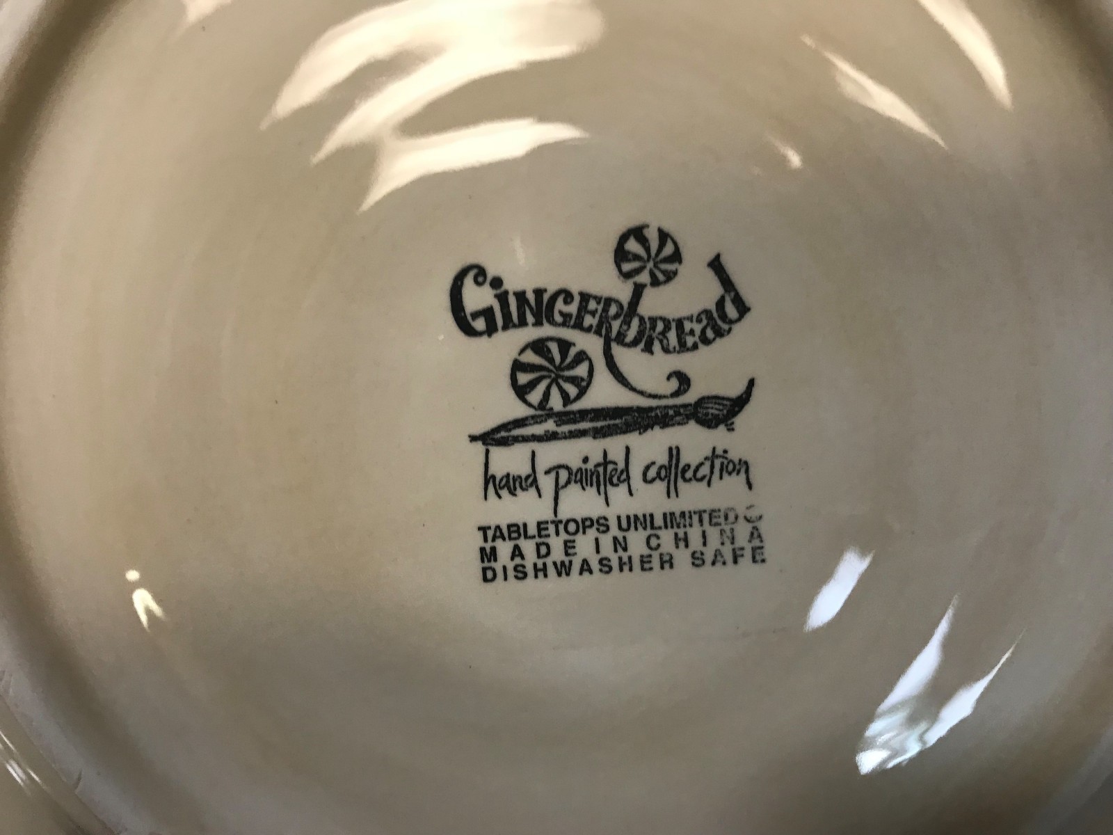 Tabletops Unlimited ~ "GINGERBREAD HOUSE" ~ Set of 5 ~ Salad Plates ~ 8"