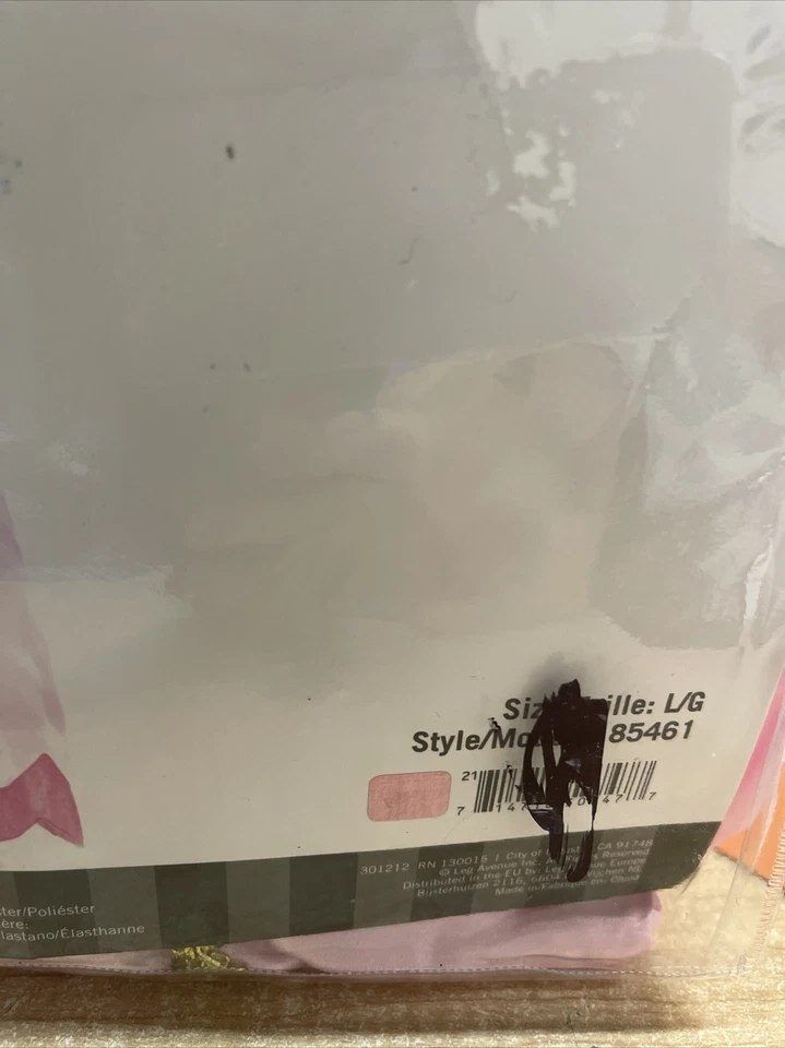 Nuevo Disfraz Super Mario Clásico Rosa Princesa Adulto Talla Grande Nuevo Foto 3 de 4