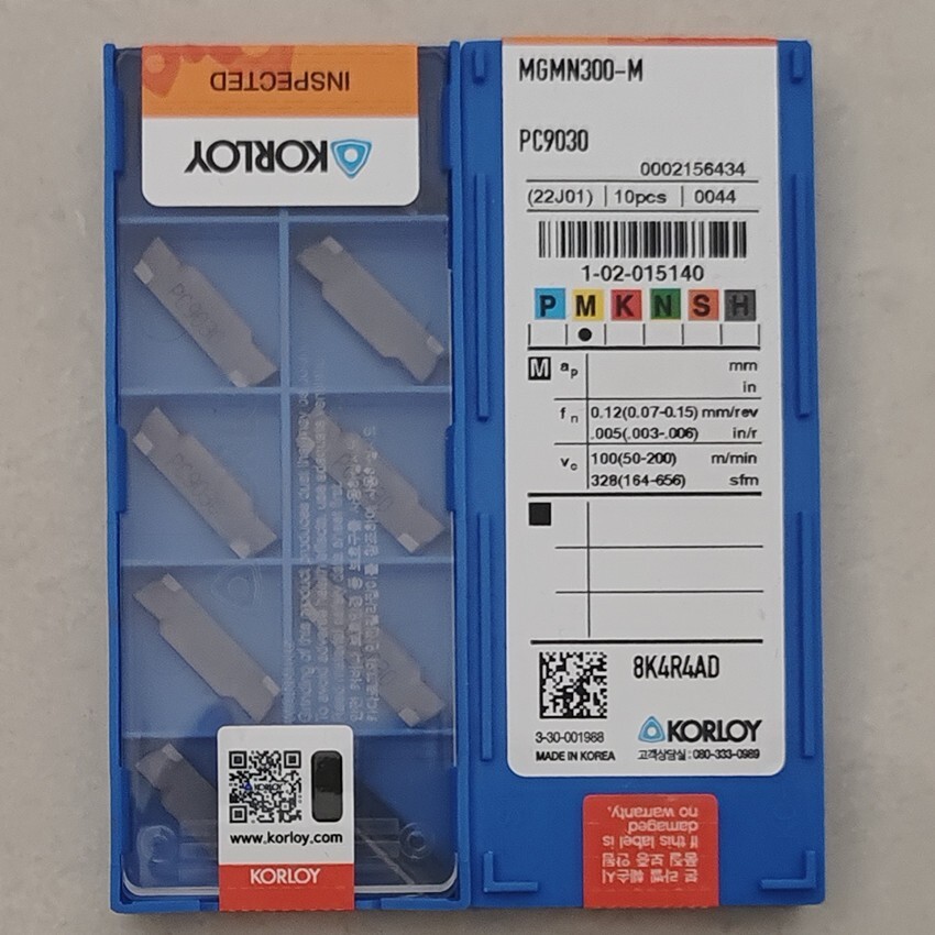 10pcs MGMN300-M PC9030 MGMN300 3.0mm Original KORLOY CNC blade
