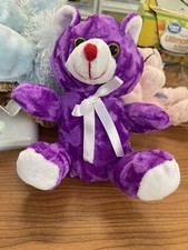 Purple Bear Plush Teddy Bear Stuffed Animal 6  