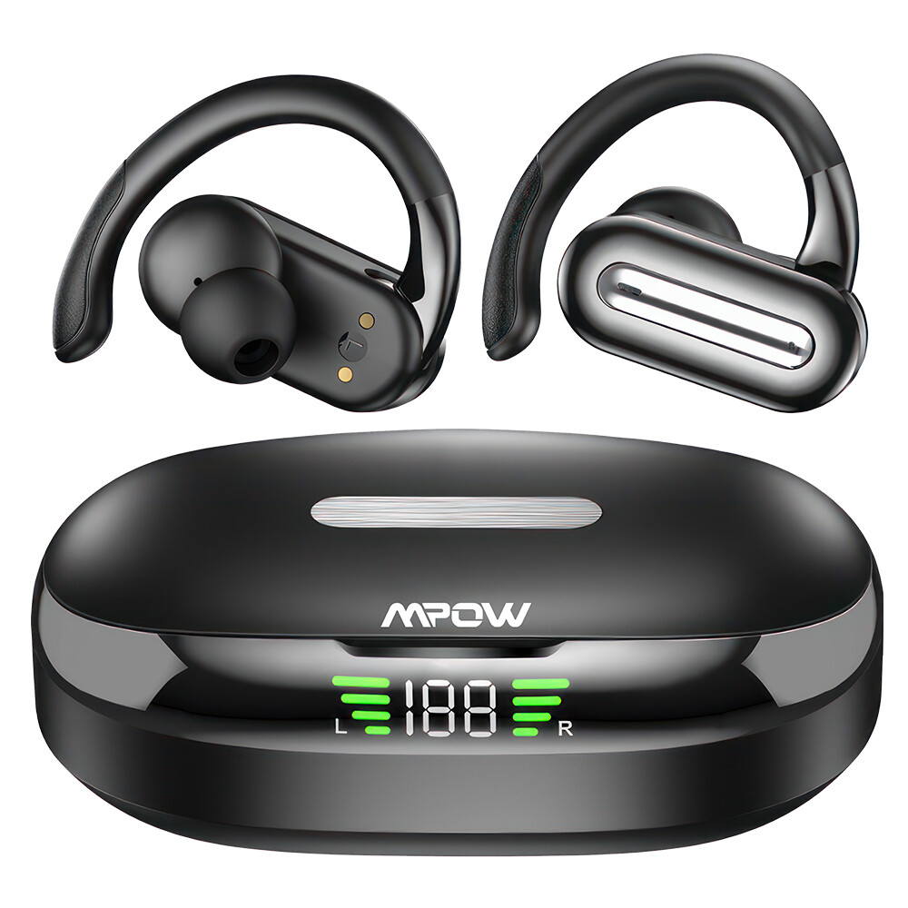 Mpow Wireless Bluetooth 5.4 Earbuds Sport Earphone Ear-hook Earbuds Touch In-Ear