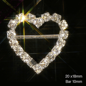 10 x Strass Coeur Courbé Argent Strass Mariage Carte ruban boucles curseur 10 x Strass Coeur Courbé Argent Strass Mariage Carte ruban boucles curseur