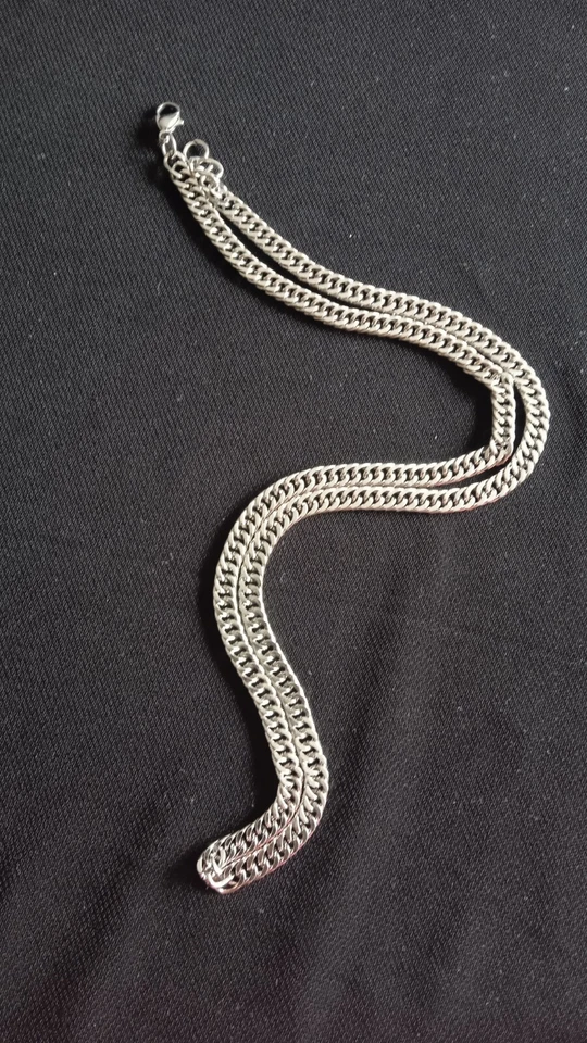 Collana Catena 60cm x 5mm regolabile in Acciaio Inox da Uomo e donna Grumetta - Immagine 4 di 4