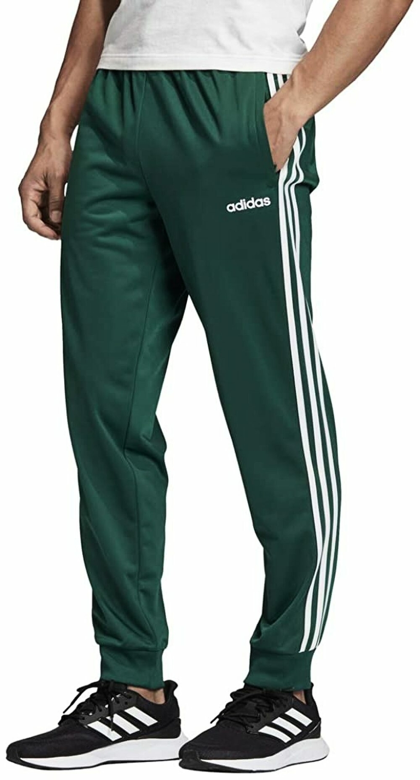 adidas men's essentials 3s tapered and cuffed pant