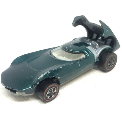 Hot Wheels Redline Turbofire Car 1967 Aqua White Int. Made In