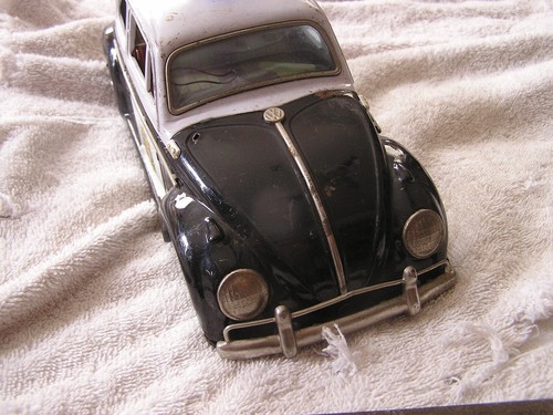 Vintage Volkswagen Bug VW Police Toy Car Japan - Picture 5 of 10
