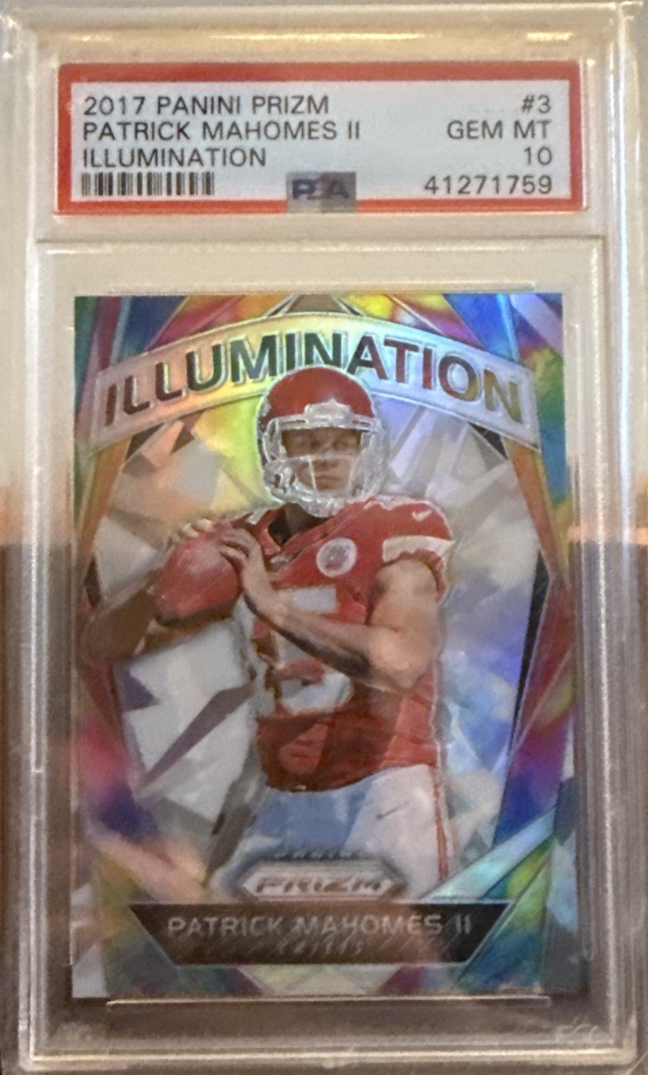 Patrick Mahomes Panini Prestige Draft Big Board #1 Base