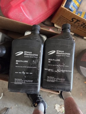 ELMO RIETSCHLE 75175010 Vacuum Pump Oil, 1 qt, Bottle PK 2