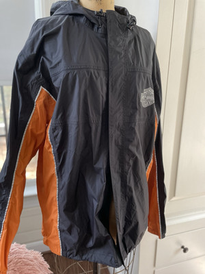 Harley-Davidson Men's Generations Rain Suit Black & Orange 98285