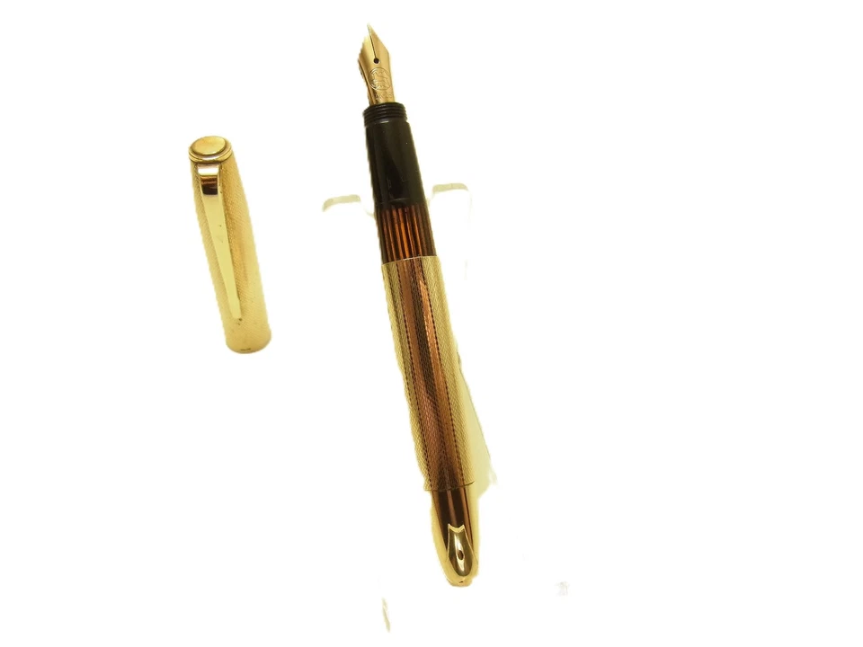 Rare Early 1950´s German STAEDTLER Gold Doublé Guilloche FLEXY 14ct EF EF-B - Image 4 of 4