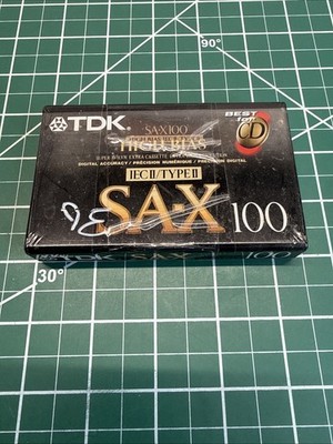TDK SA-X 100 IEC II Type II High Position Bias Cassette Tape Sealed Brand New
