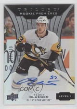 2019 Trilogy Rookie Premieres Level 1 Silver Foil 330/399 Teddy Blueger Auto 1q2