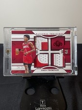 2023-24 Panini National Treasures Amen Thompson Rookie Triple Materials /24