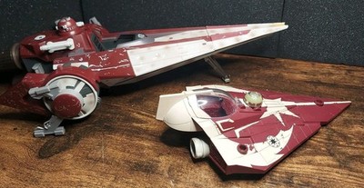 Star Wars Mission Fleet Delta 7 Jedi Starfighter Ahsoka Tano 2021 & V-Wing 2007