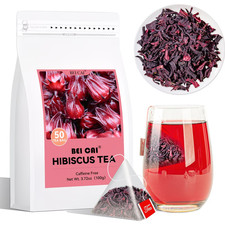 Hibiscus Tea 50 bags Caffeine-free Herbal Tea Bags Rich In Antioxidants
