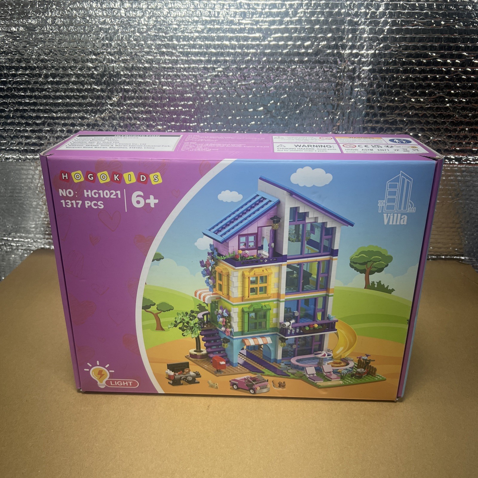 Girls House Building Set with LED Light - 1317 PCS Friends Villa Blo...