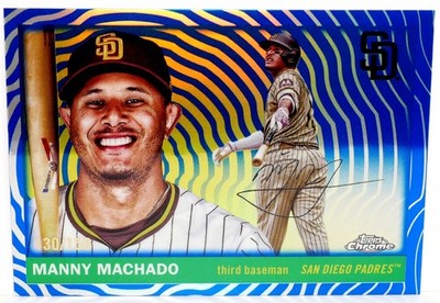 2025 Topps PLATINUM MANNY MACHADO Padres #167 Chrome Blue Vibrations 130/150
