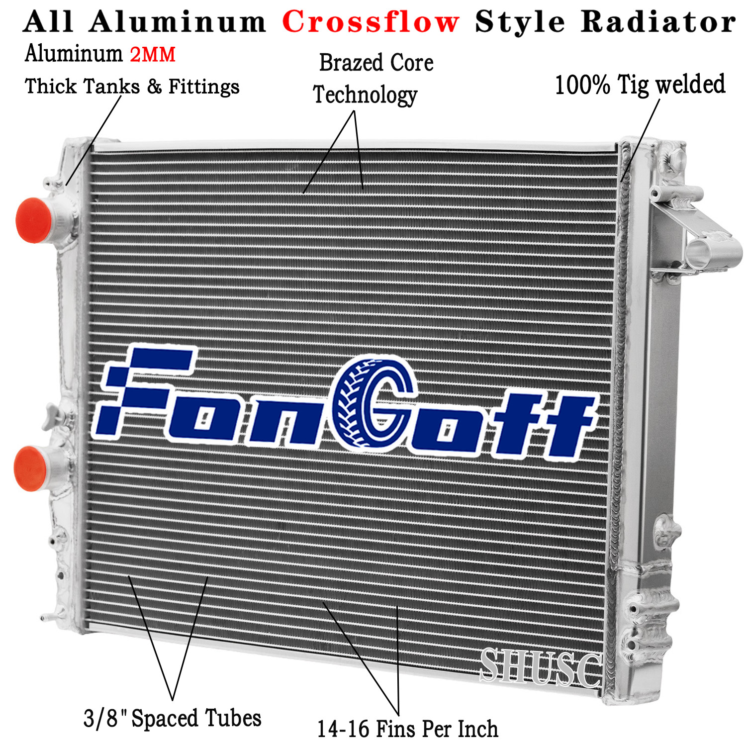 Maserati GranCabrio 2009-2018 Radiator