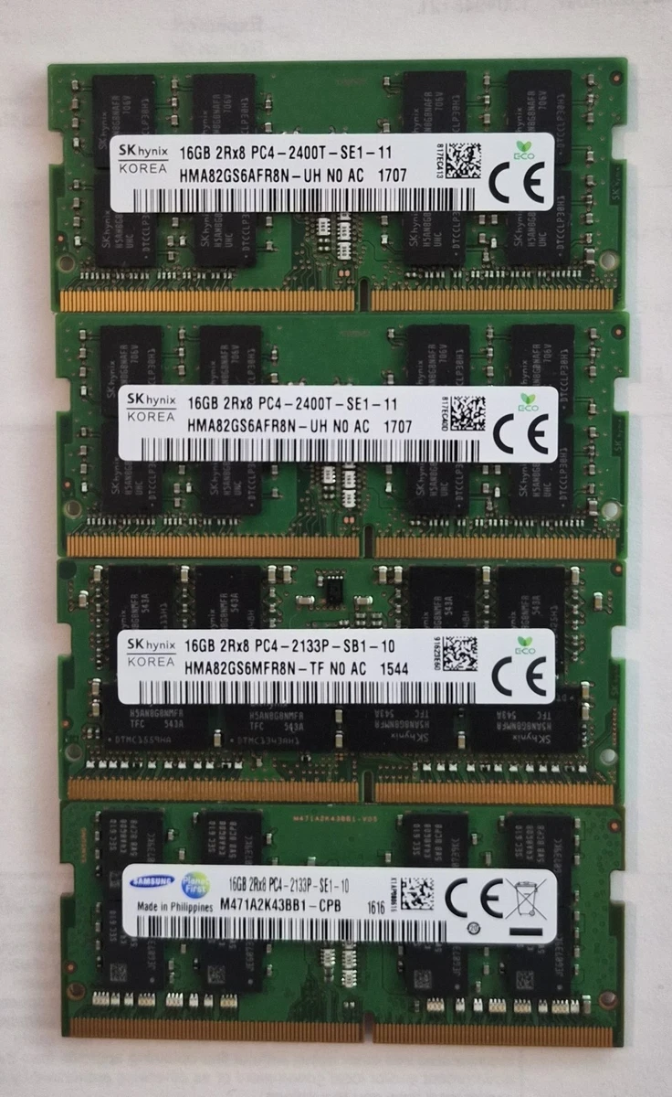 16 GB Capacity per Module DDR4 SDRAM Memory (RAM) 4 Modules for