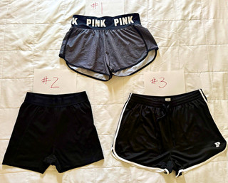 Lot of 3 PINK by Victoria’s Secret VS Running Biker Gym Workout Shorts Size M L