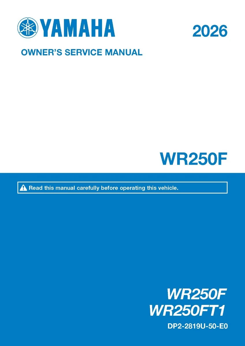 WR250F Motorcycle Repair Manuals & Literature for sale | eBay