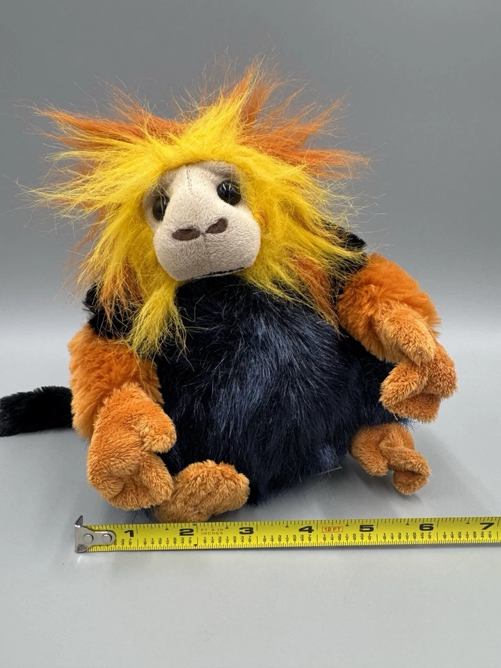 Webkinz Golden Lion Tamarin HM666 Plush 7” Stuffed Animal NO CODE - Image 4 of 4