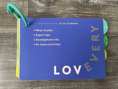 Lovevery The Helper Play Guide Book 25,26,27 Months Montessori Blue Educational