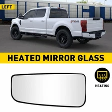 Heated Side View Mirror Glass LOwer Left Driver For 2017-2022 FORD F250 F350 SD