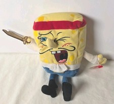 TY CAPTAIN SPONGEBOB the BEANIE BABY - MINT with MINT TAGS