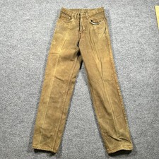 Levi's 501 Jeans Mens Size 28x29 Brown Straight Leg Vintage USA Fair Stained